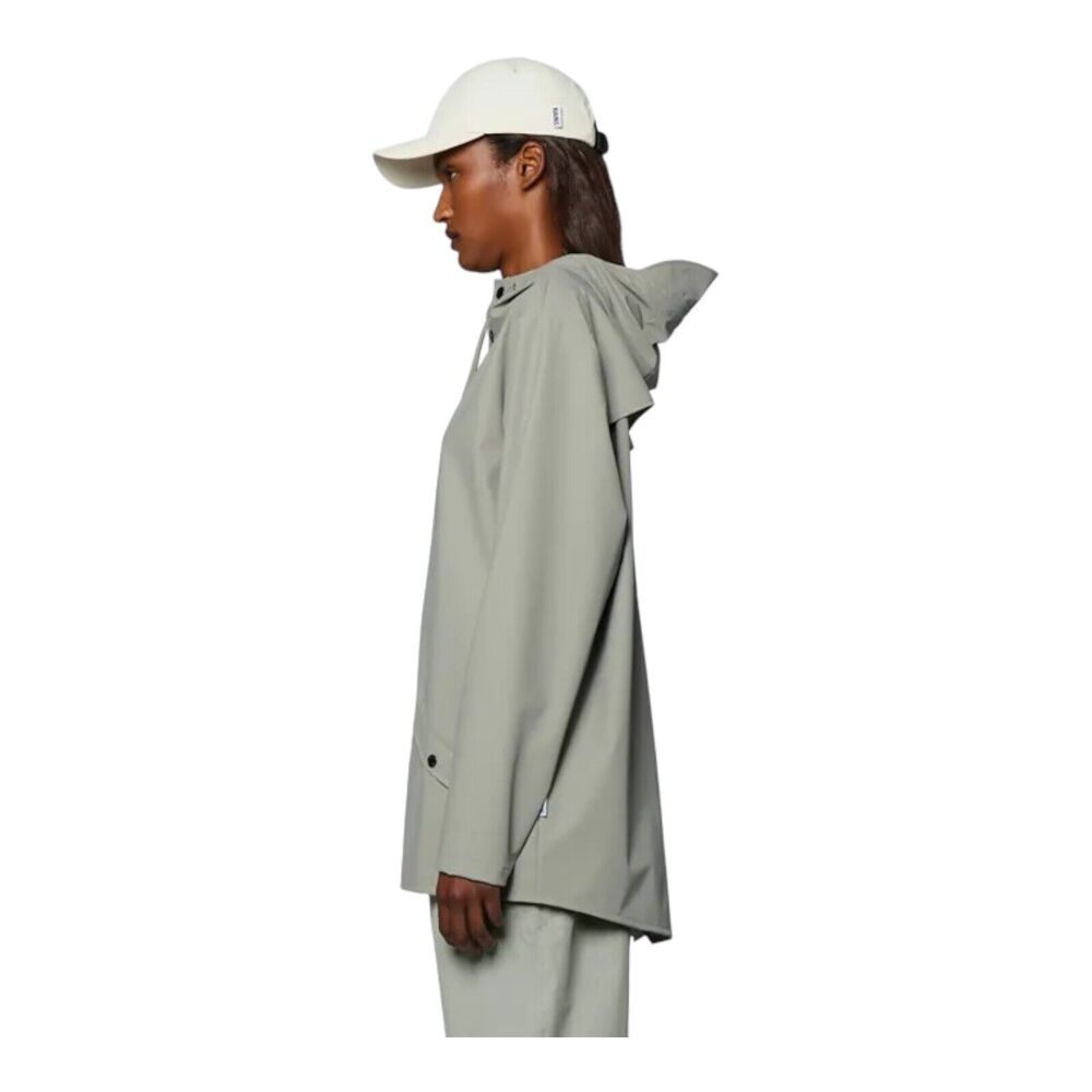RAINS Jacket Men’s L Cement, Hood Waterproof Windproof 12010 - Picture 3 of 6